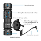 Microfone Condensador Boya P/tablets Celular Dslr Preto