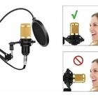 Microfone Condensador Profissional Conexão P2 Com Espuma