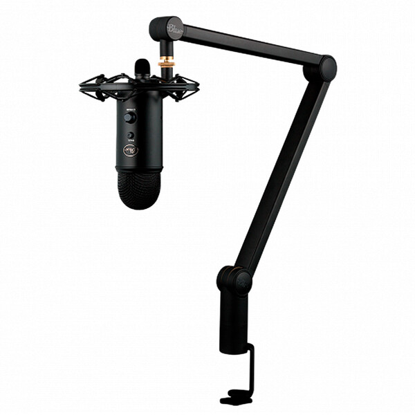 Microfone Condensador Usb Blue Yeticaster Com Suporte - Preto