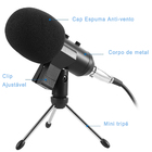 Microfone Condensador Usb Estúdio Gravação Bm100fx