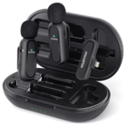 Microfone De Lapela Duplo Sem Fio Lightning Hmaston Mk-07