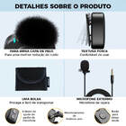 Microfone De Lapela S/ Fio P/ Celular E Câmera - Au-wm820-a1