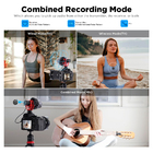 Microfone Duplo Boya By-mm1w P/câmera/smartphone Preto