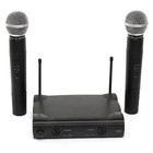 Microfone Duplo Profissional Sem Fio Unidirecional Receptor W