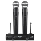 Microfone Duplo Sem Fio Dinâmico Alcance Até 30m Weisre Pgx-5