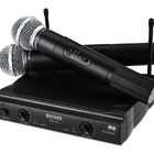 Microfone Duplo Sem Fio Dinâmico Alcance Até 30m Weisre Pgx-5