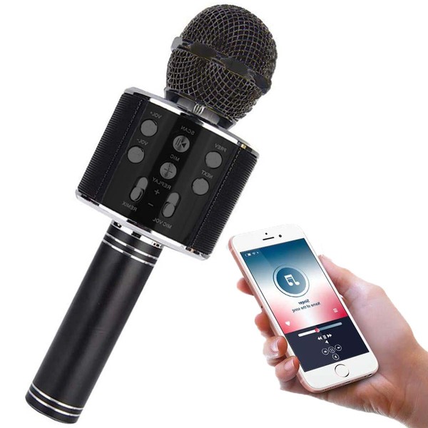 Microfone Karaoke Bluetooth Portatil Caixa Som Sem Fio Musica