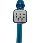 Microfone Karaoke Bluetooth Sem Fio Fm Speaker Fzf-878 -azul