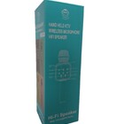 Microfone Karaoke Bluetooth Sem Fio Fm Speaker Fzf-878 -azul