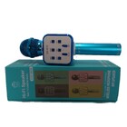 Microfone Karaoke Bluetooth Sem Fio Fm Speaker Fzf-878 -azul