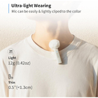 Microfone Lapela Boya Link 3 Em 1 Usb C 3.5mm Ios Branco