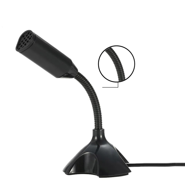 Microfone Mesa Articulavel Usb Home Office Plug And Play Trab