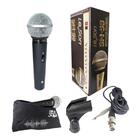 Microfone Metálico Preto Sm58 P4 - Resposta De Freqüências 50