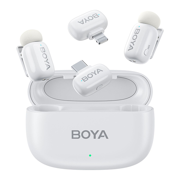 Microfone Sem Fio Boya Mini-13 Lapela Android/ios Branco