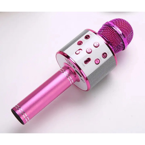Microfone Sem Fio Karaoke Bluetooth Alto Falante Embutido Usb