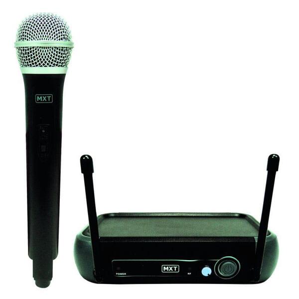 Microfone Sem Fio Mxt Uhf202/201 Frequência 687.6mhz