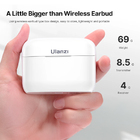 Microfone Sem Fio Ulanzi J12 Usb C Lapela Android Branco