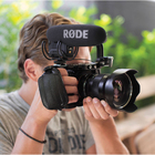 Microfone Shotgun Rode Videomic Pro Para Câmera Preto