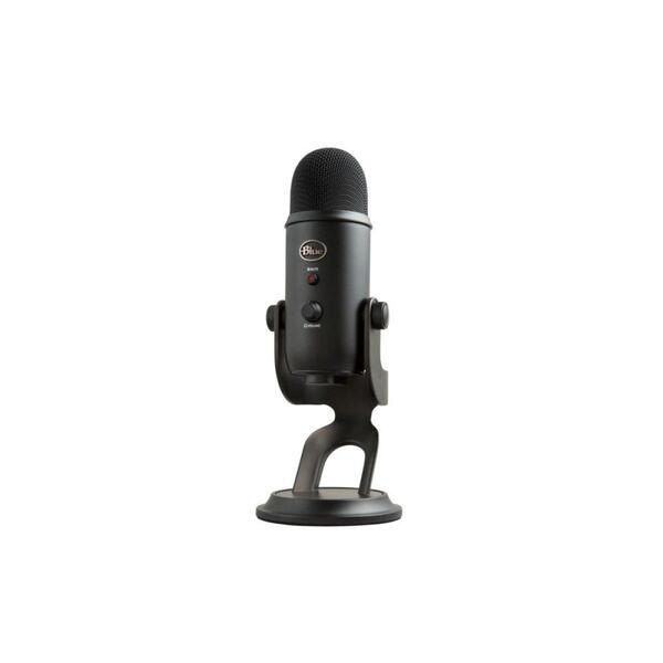 Microfone Steaming Condensador Usb Logitech Blue Yeti Preto