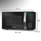 Microondas Mondial Mo-01-21-b 1200w 21 Litros 10 Níveis De Po