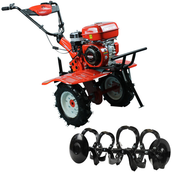 Microtrator Motocultivador Monocilíndrico A Gasolina 7hp 4 Te