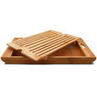 Migalheira De Bambu 37cm Tábua De Corte Para Pães E Bolos Tyf