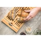 Migalheira De Bambu 37cm Tábua De Corte Para Pães E Bolos Tyf