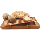 Migalheira De Bambu 37cm Tábua De Corte Para Pães E Bolos Tyf