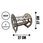 Mini Adega Mdf Para 03 Garrafas