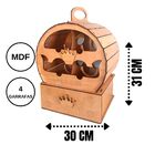 Mini Adega Mdf Para 4 Garrafas
