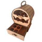 Mini Adega Mdf Para 4 Garrafas