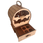 Mini Adega Mdf Para 4 Garrafas