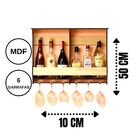 Mini Adega Mdf Para 6 Garrafas