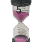 Mini Ampulheta Rosa 5 Minutos