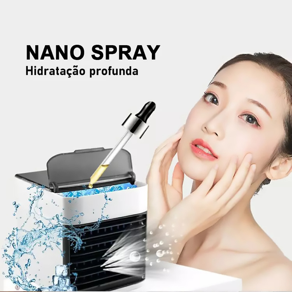 Mini Ar Condicionado Climatizador Humidificador Portátil Arct