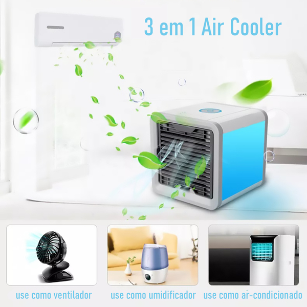Mini Ar Condicionado Climatizador Humidificador Portátil Arct