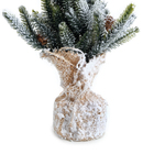 MINI ARVORE NATAL NEVADA BASE JUTA 35CM