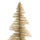 Mini Árvore para Mesa Plástico Ouro 25x11x12cm Cromus