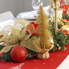 Mini Árvore para Mesa Plástico Ouro 25x11x12cm Cromus