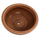 Mini Bacia Para Plantas 10 X 20cm Cor Tabaco Envelhecido