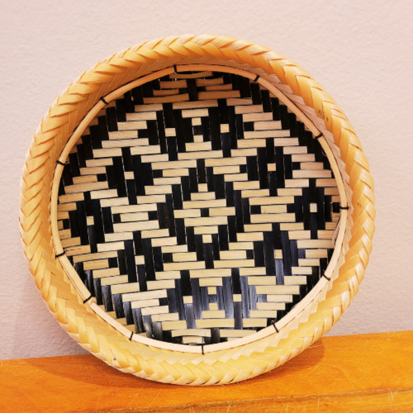 Mini Balaio Peneira em Arumã 15cm - Etnia Baniwa - Mod. 8