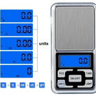Mini Balança Digital Lcd Alta Precisão Portátil Com Bandeja