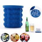 Mini Balde Forma De Gelo Em Silicone Cozinha 120 Cubos