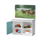 Mini Bancada Brinquedo Infantil 100% Mdf Adesivo De Cavalo