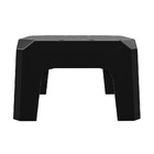 Mini Banqueta Plástica Preta Bf2 Astra