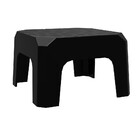 Mini Banqueta Plástica Preta Bf2 Astra