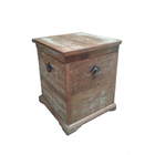 Mini-baú Em Madeira De Demolição - Cód 2335