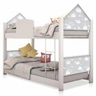 Mini Beliche Casa Montessoriana Nuvenzinhas Cinza