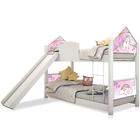 Mini Beliche Casa Montessoriana Unicórnio Com Escorregador