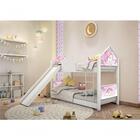 Mini Beliche Casa Montessoriana Unicórnio Com Escorregador